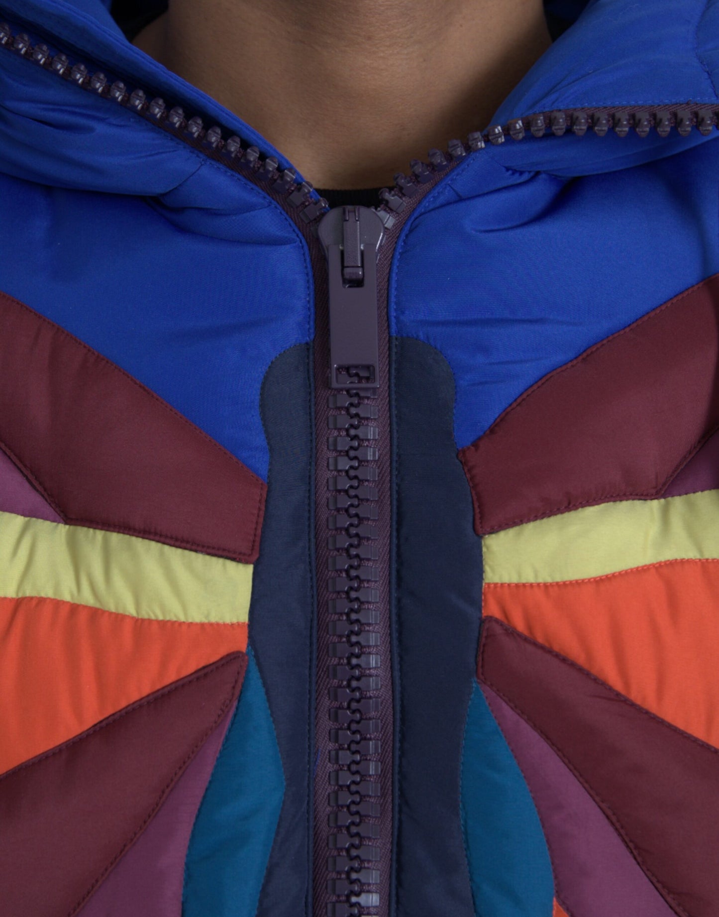 Multicolor Butterfly Hooded Puffer Jacket - The Luxe Alliance