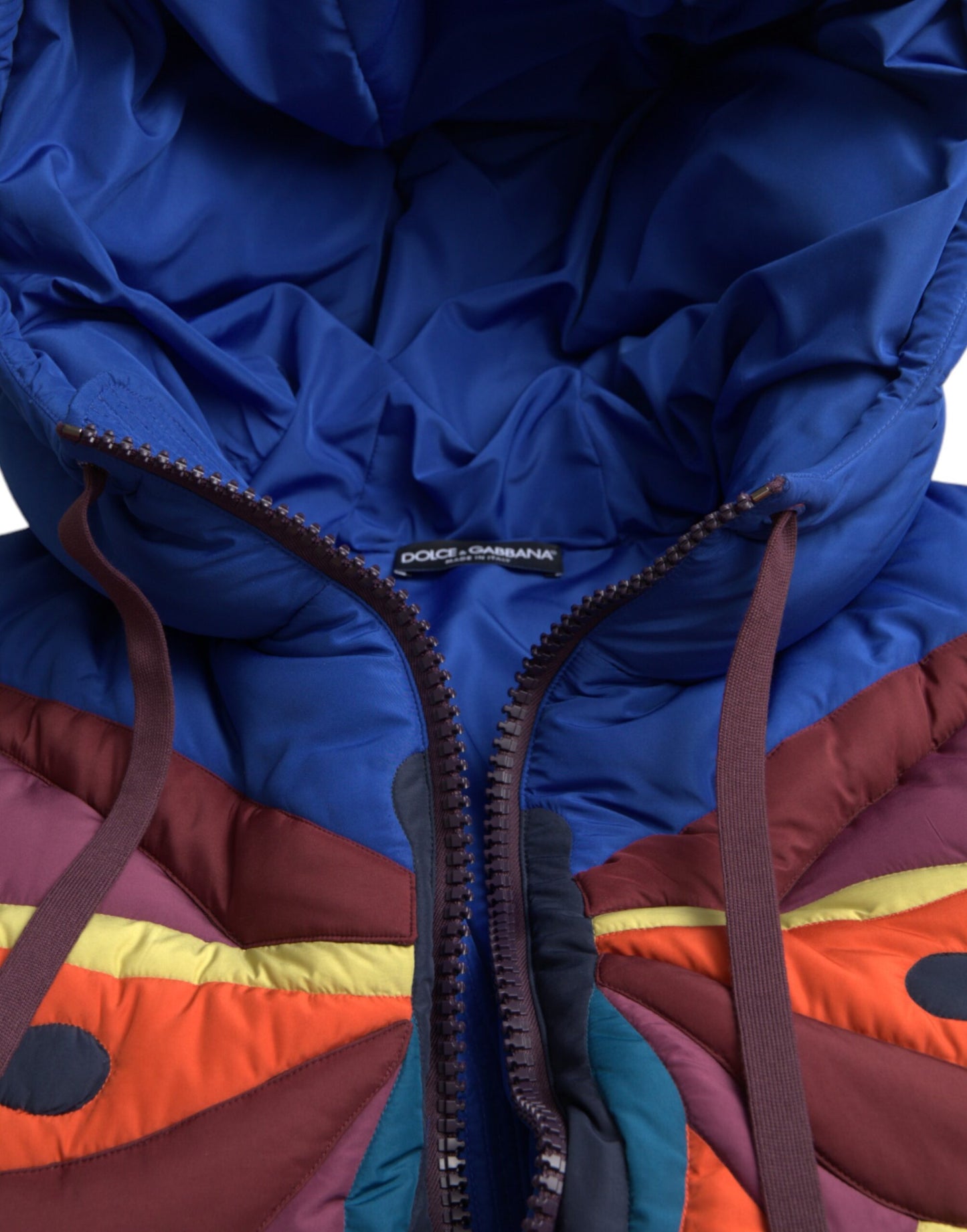 Multicolor Butterfly Hooded Puffer Jacket - The Luxe Alliance