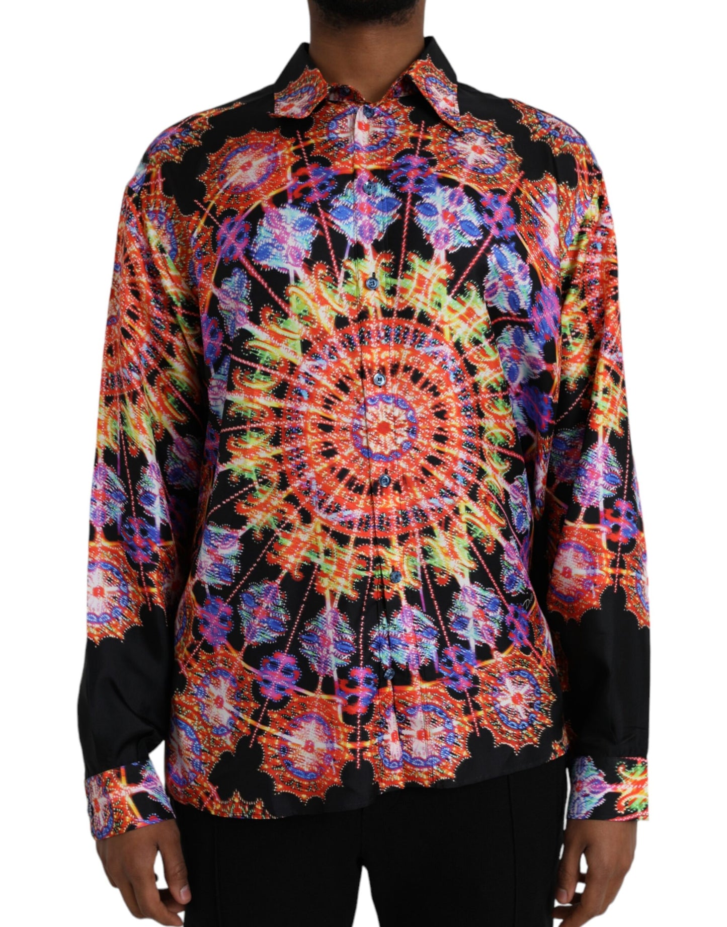 - Multicolor Luminarie Silk Men Casual Shirt