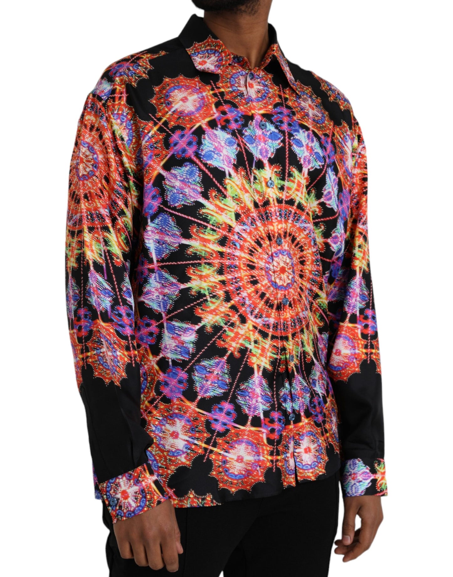- Multicolor Luminarie Silk Men Casual Shirt