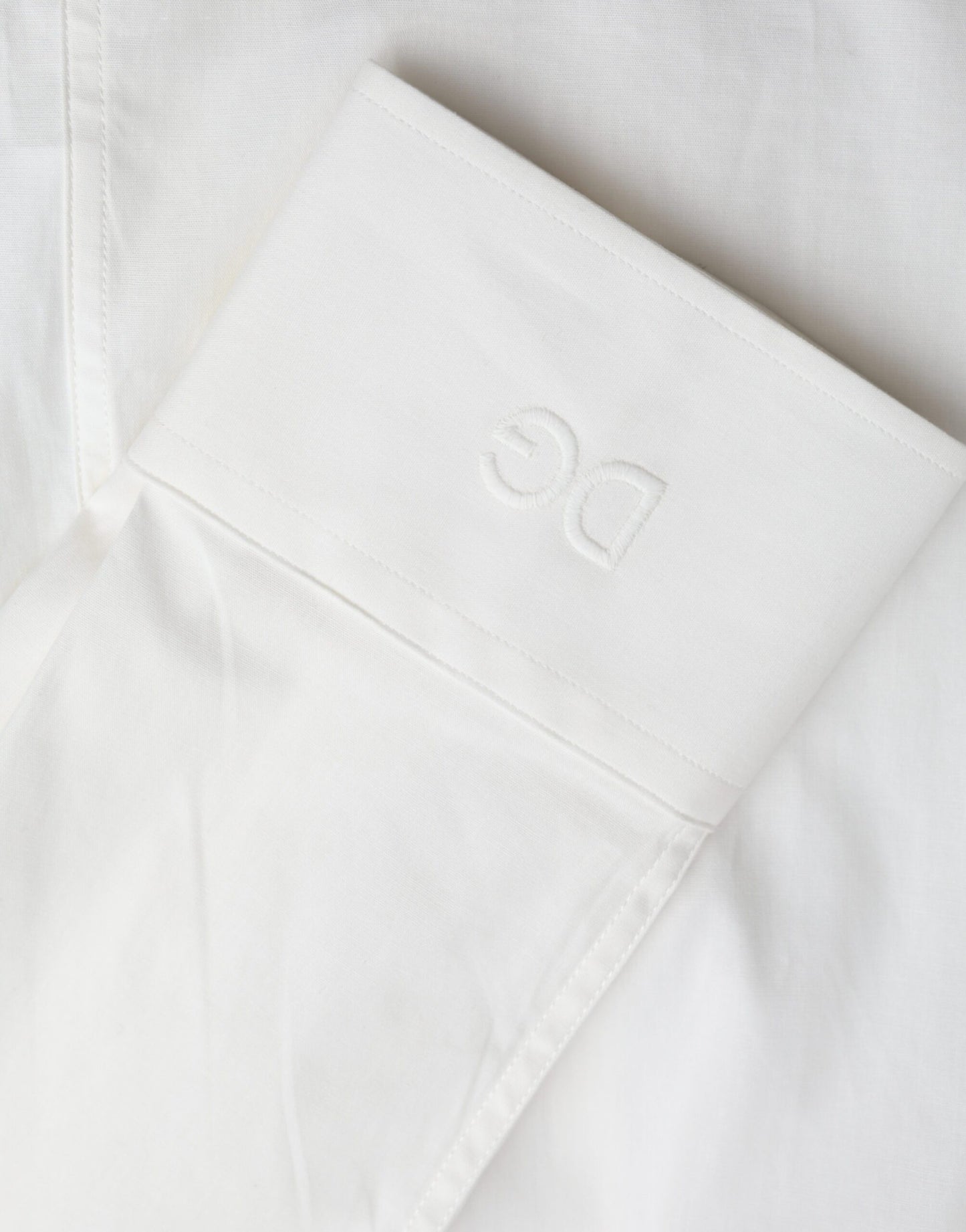 - White Cotton Dress Slim Fit GOLD Shirt