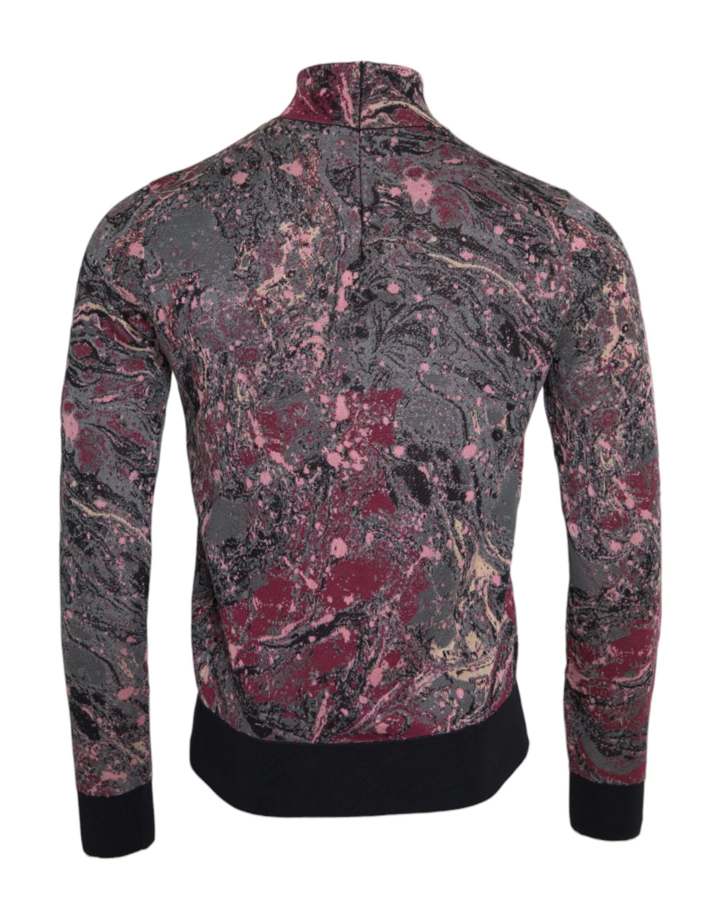 Multicolor Graphic Turtle Neck Men Sweater - The Luxe Alliance