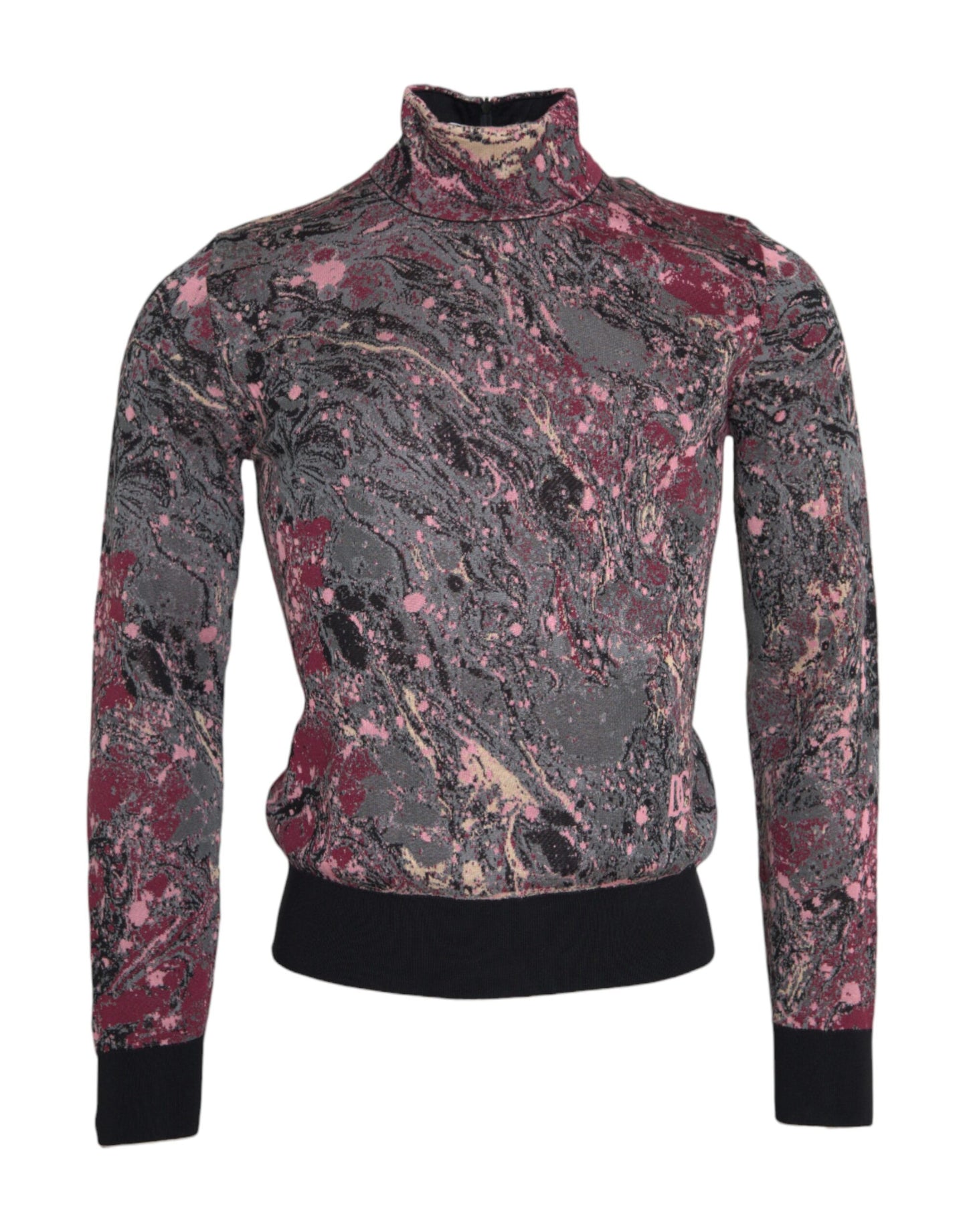 Multicolor Graphic Turtle Neck Men Sweater - The Luxe Alliance