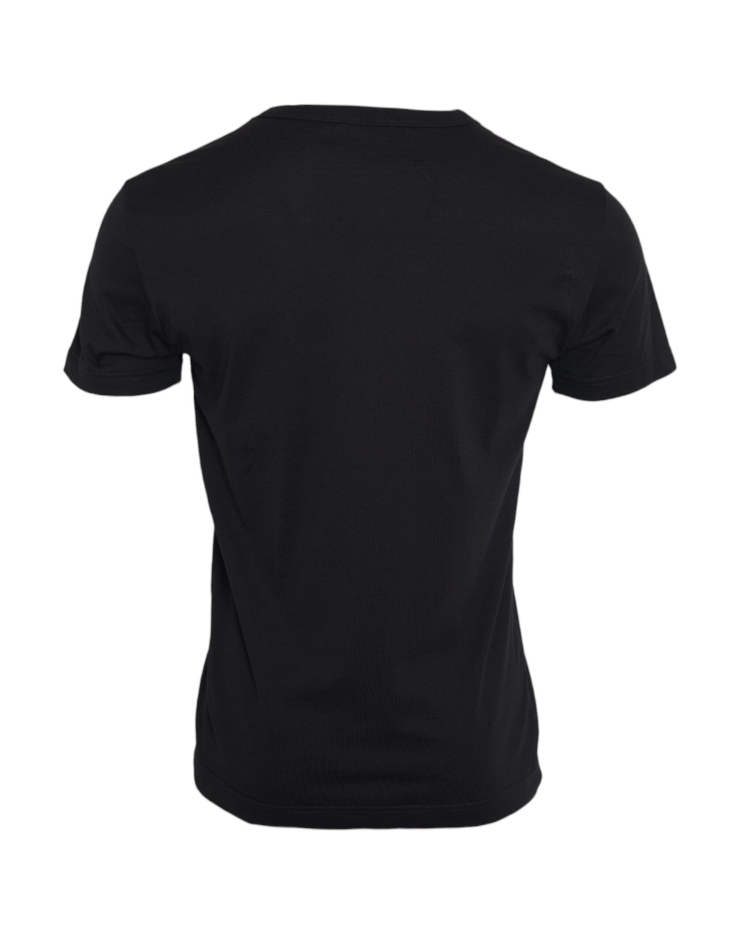 Black Cotton Silver Chain Short Sleeve T-shirt - The Luxe Alliance