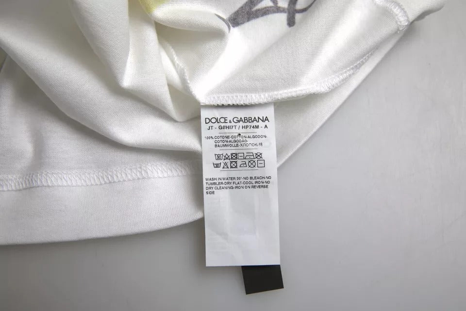 White Graphic Cotton Short Sleeves Men T-shirt - The Luxe Alliance