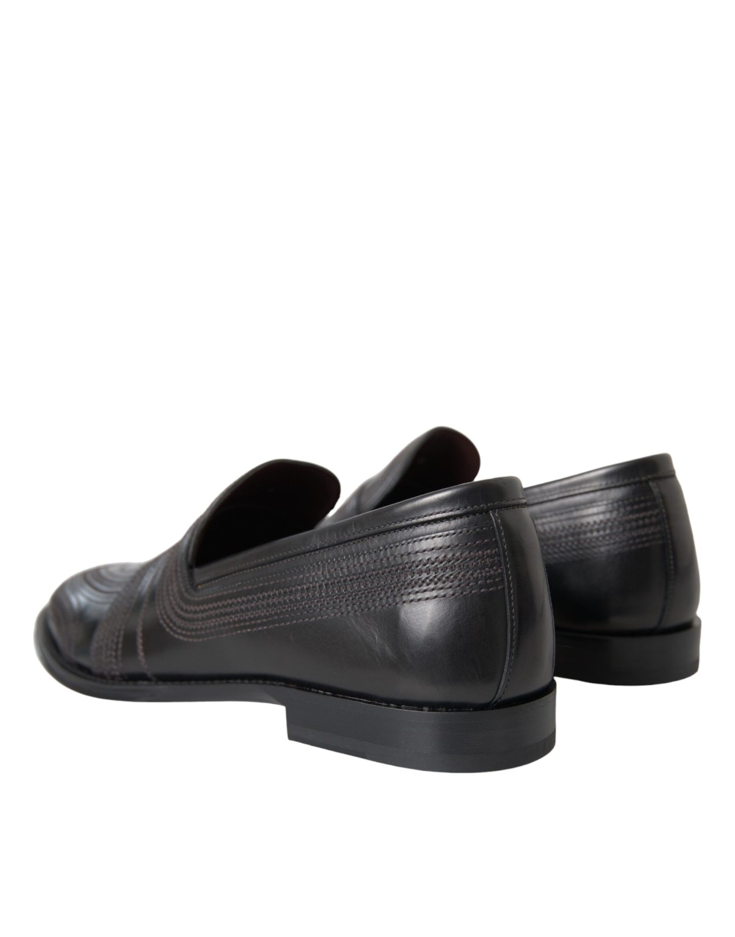 Black Brown Leather Loafer Men Dress Shoes - The Luxe Alliance