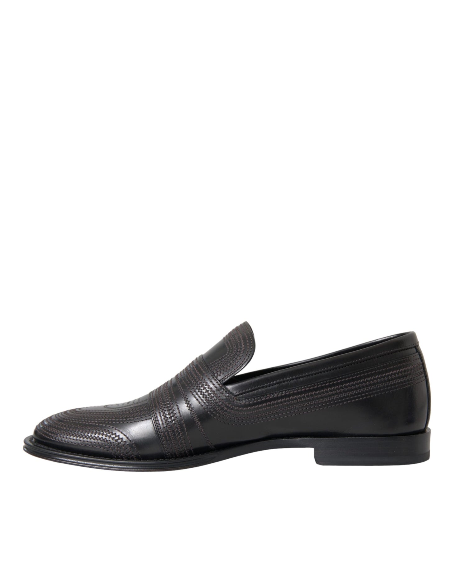 Black Brown Leather Loafer Men Dress Shoes - The Luxe Alliance
