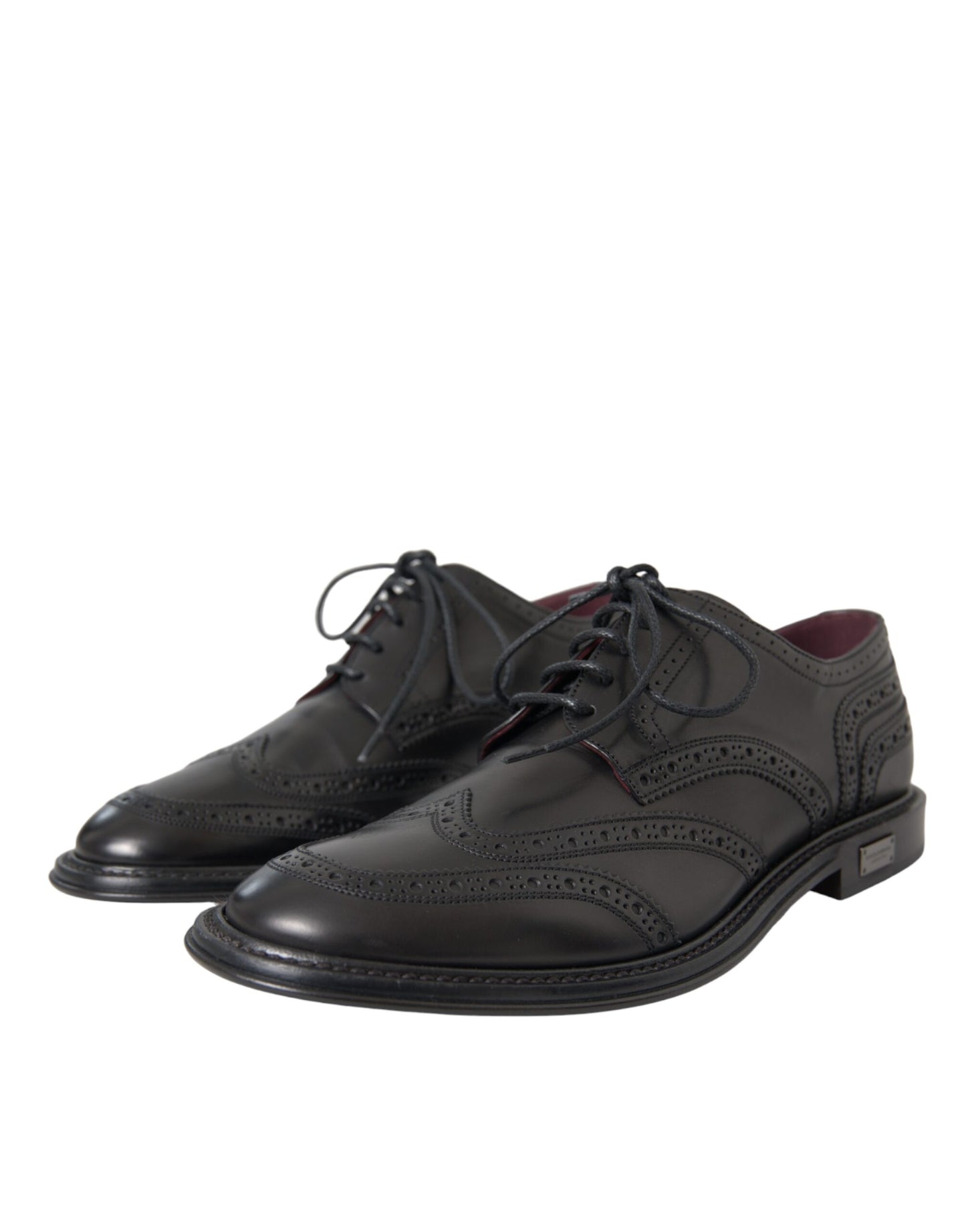 - Black Leather Oxford Wingtip Formal Men Shoes