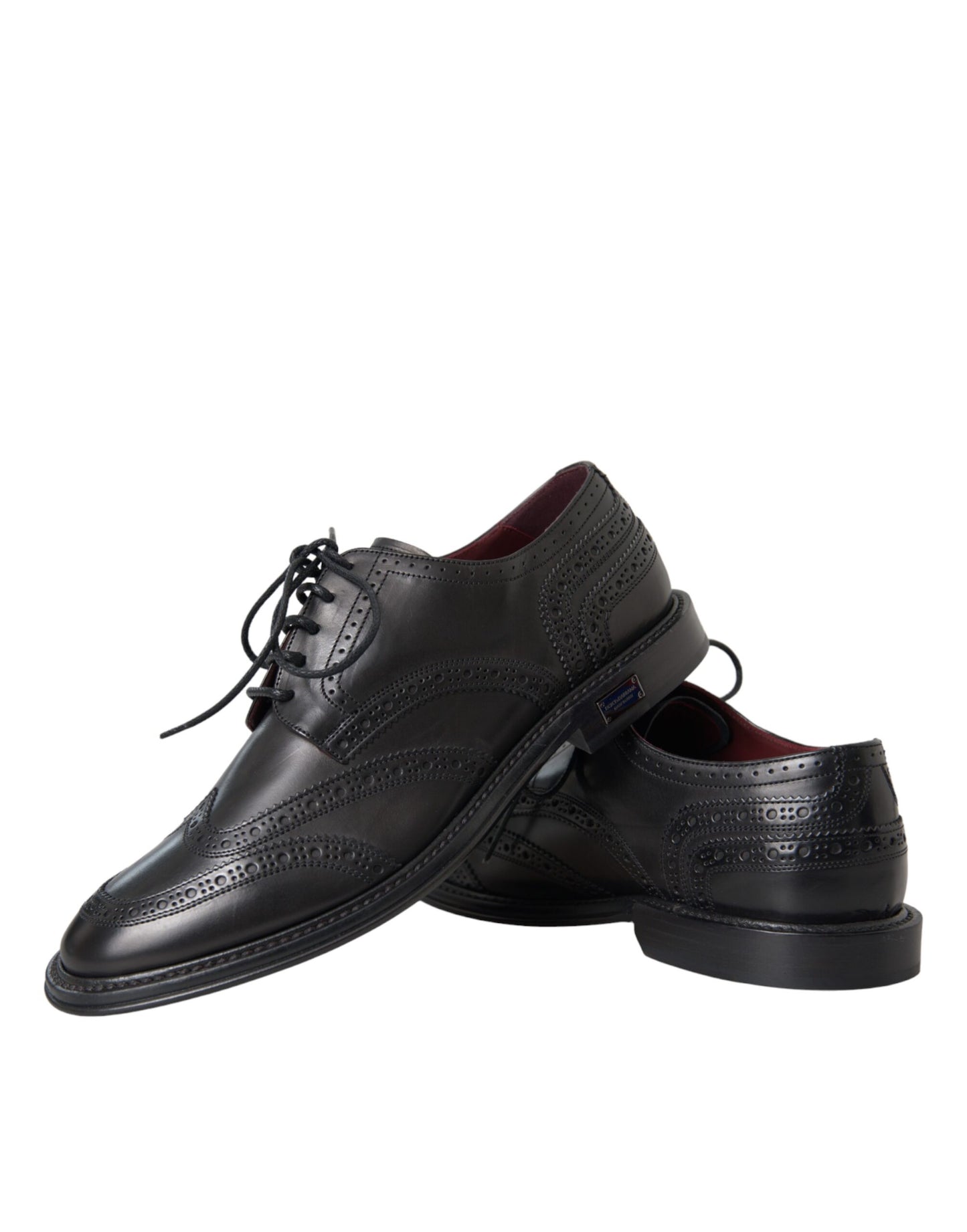 - Black Leather Oxford Wingtip Formal Men Shoes