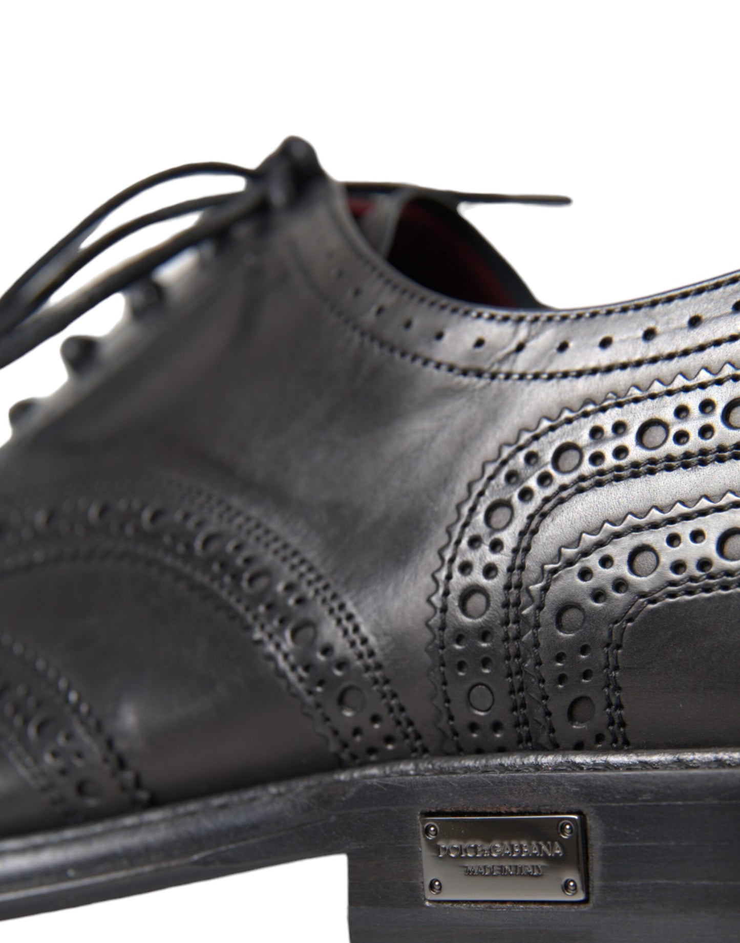 - Black Leather Oxford Wingtip Formal Men Shoes