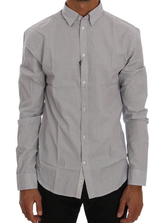 - Chic Blue Checkered Casual Shirt