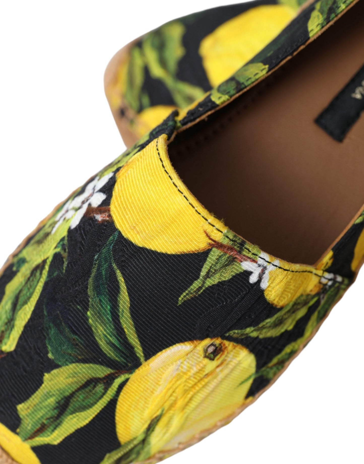 - Multicolor Lemon Slip On Espadrilles Shoes