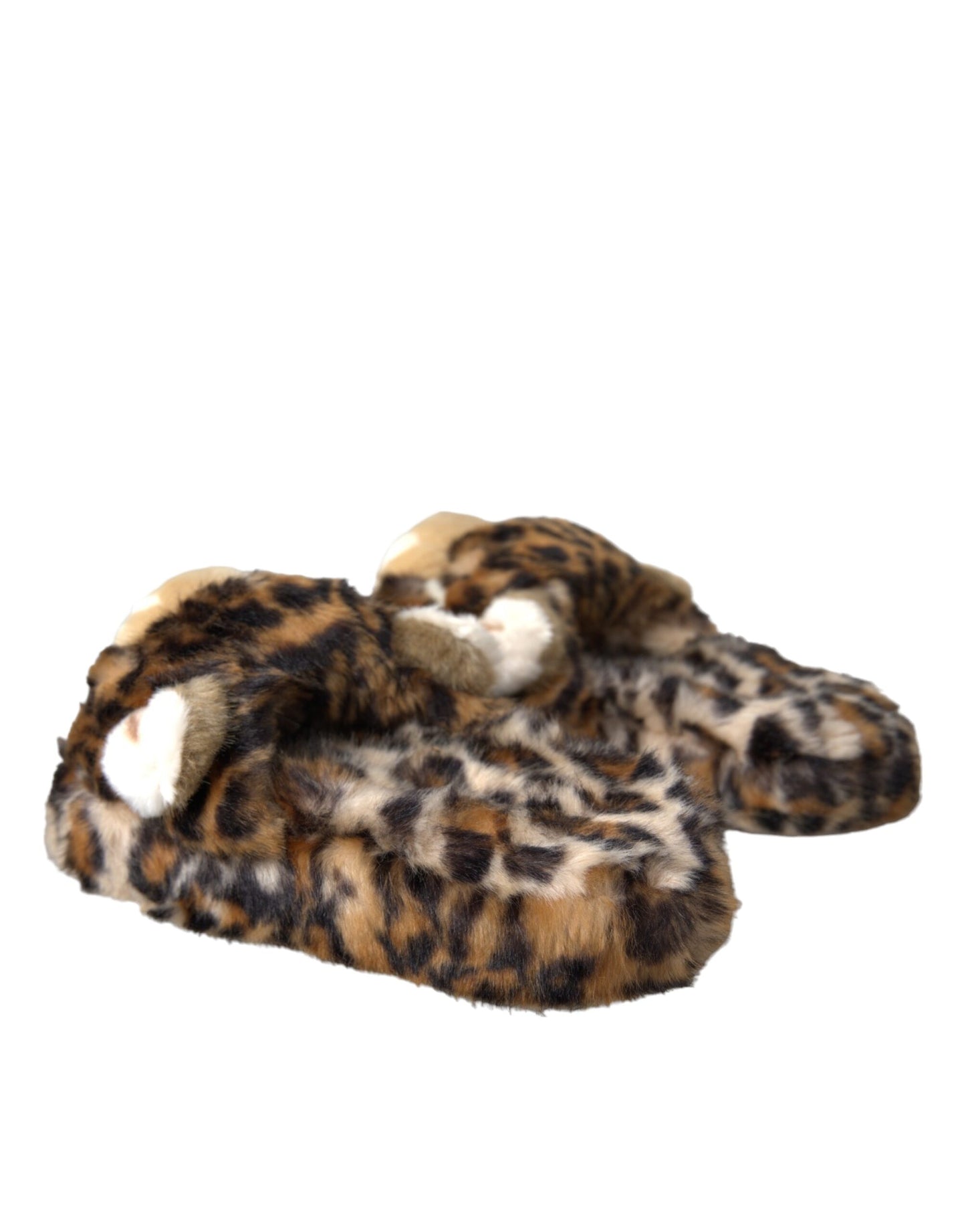 - Brown Tiger Slippers Flats Sandals Shoes