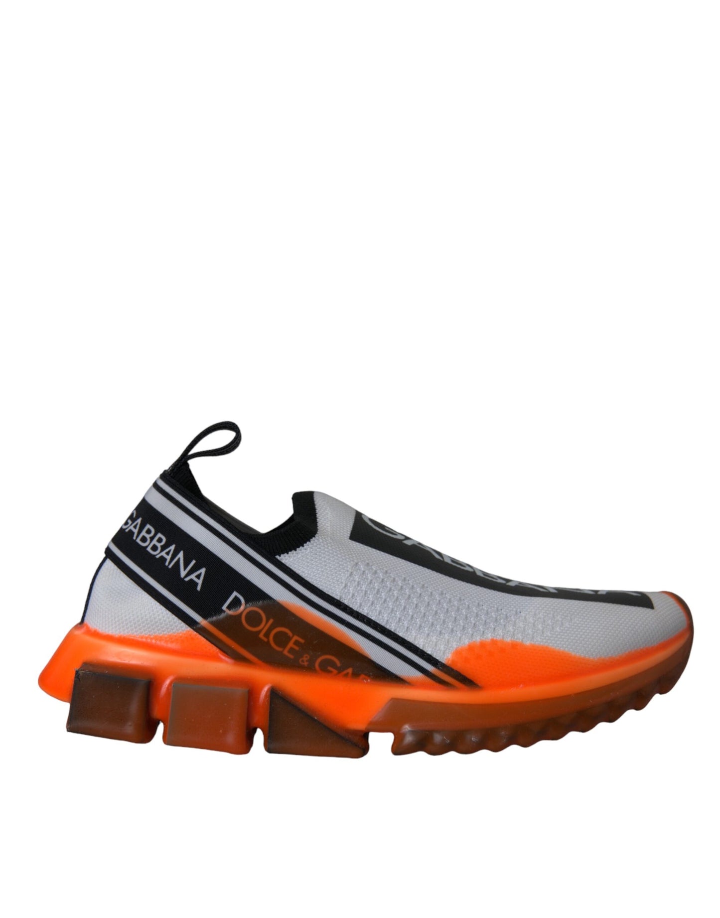 - Black White Orange Slip On Sorrento Sneakers Shoes