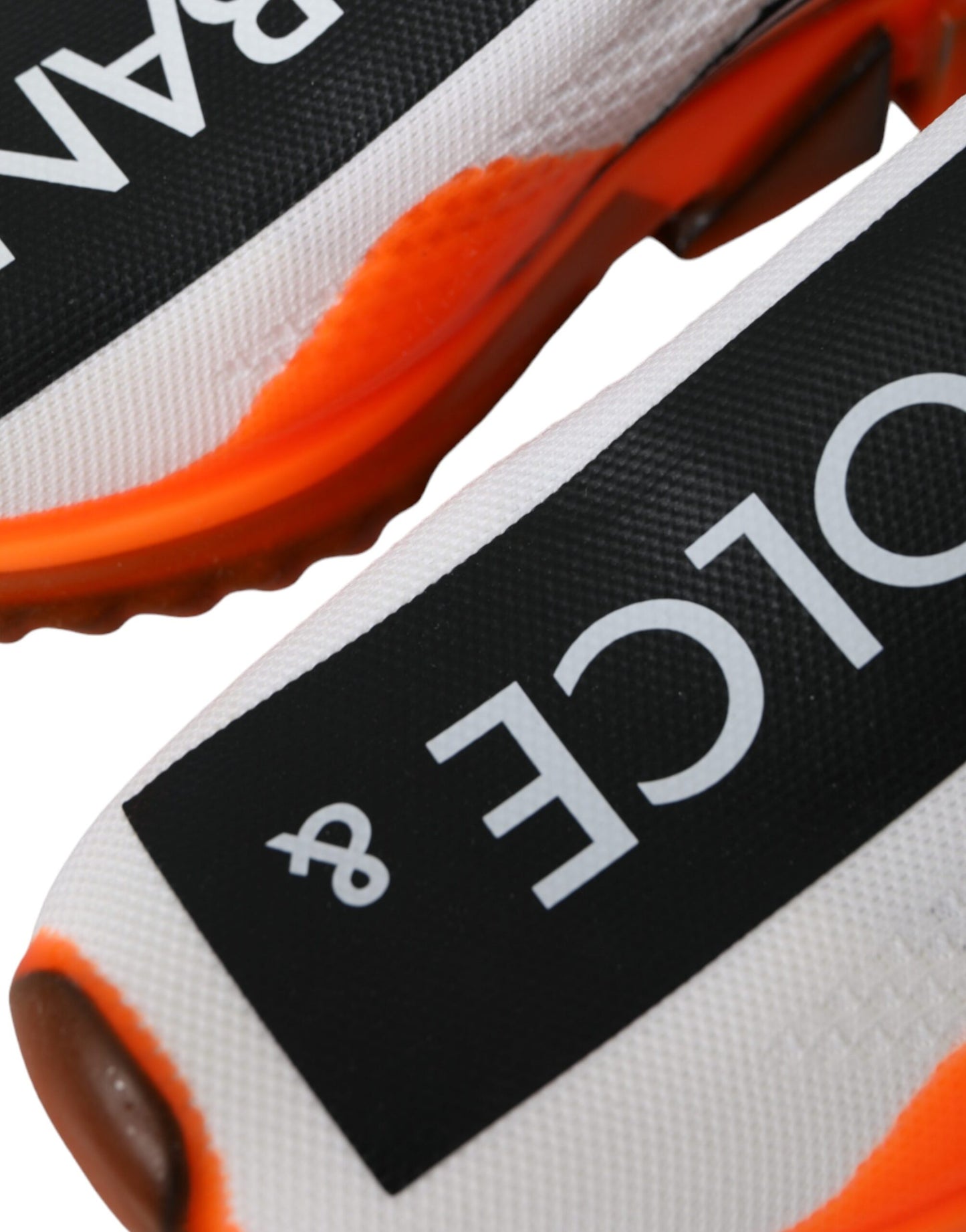 - Black White Orange Slip On Sorrento Sneakers Shoes