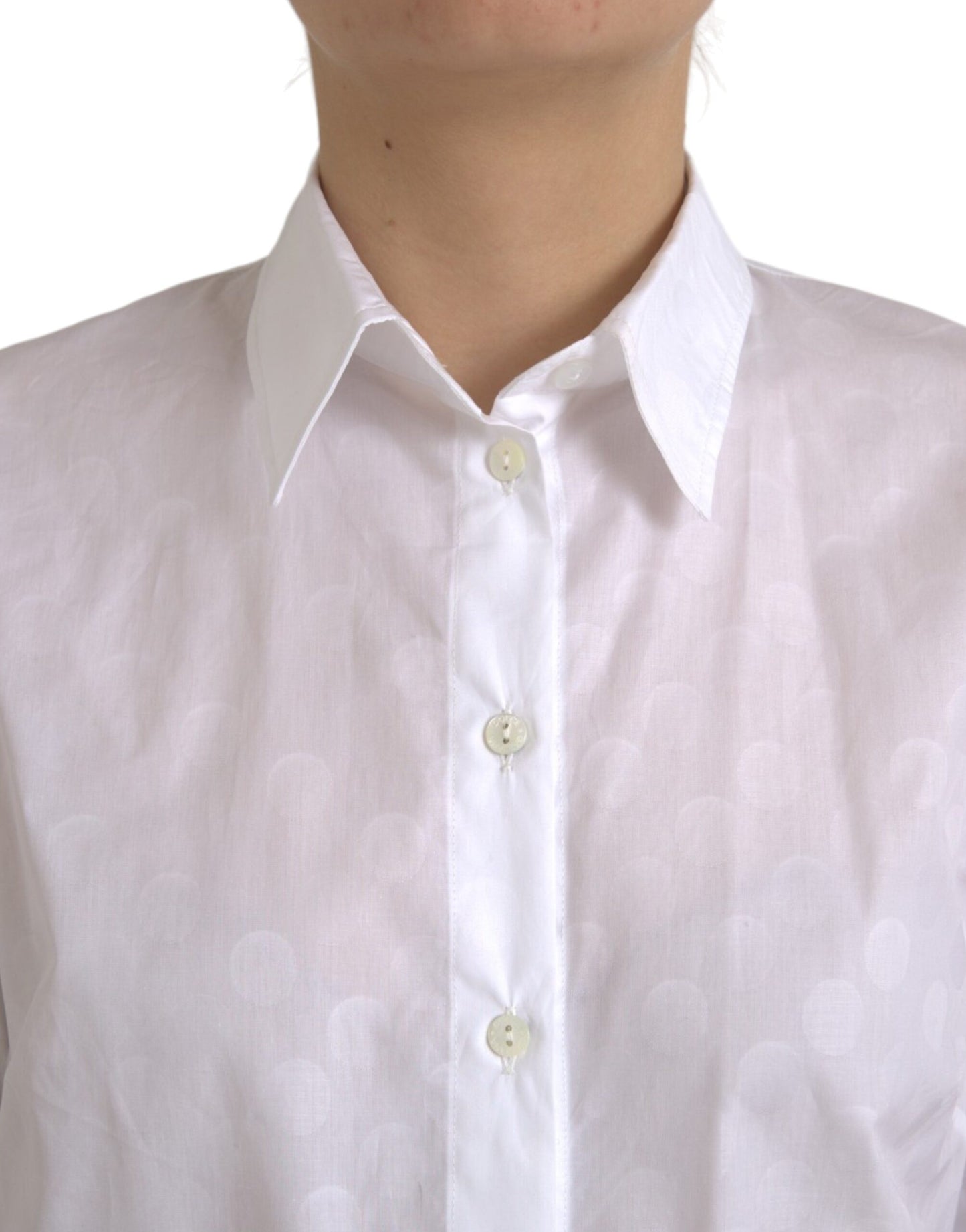 - White Collared Short Sleeve Polo Shirt Top