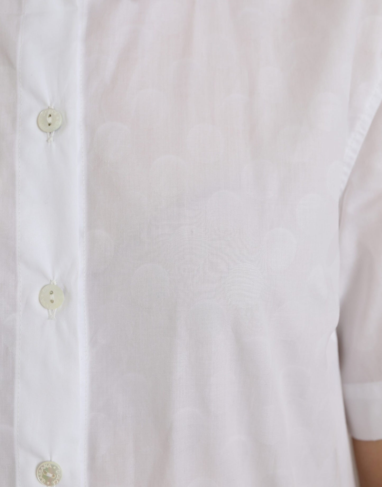 - White Collared Short Sleeve Polo Shirt Top
