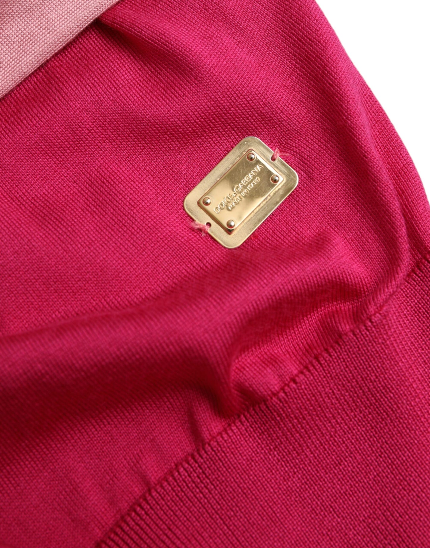 - Pink Short Sleeves Pullover Ascot Collar Top