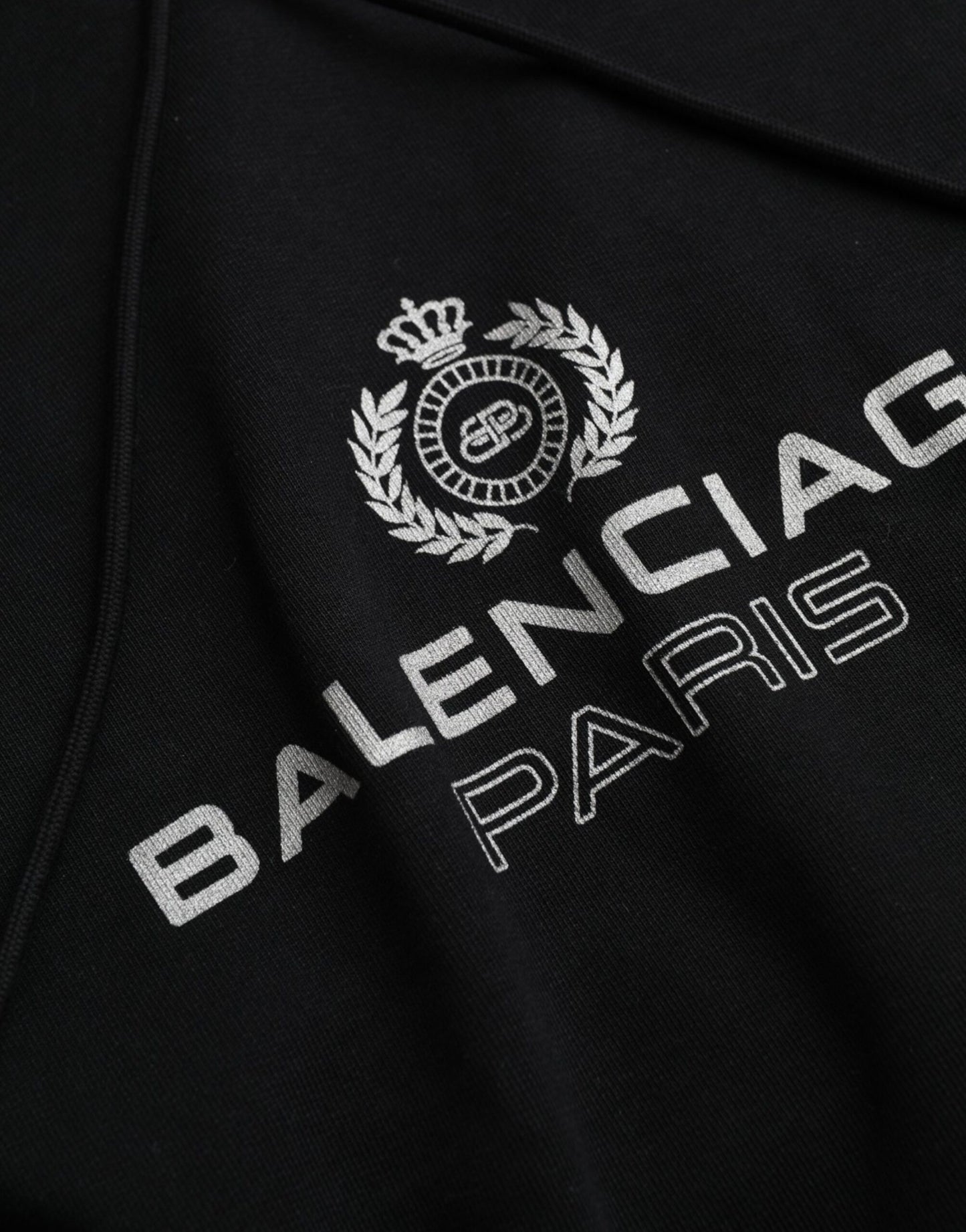 - Black Cotton Logo Hooded Pullover Sweatshirt Sweater