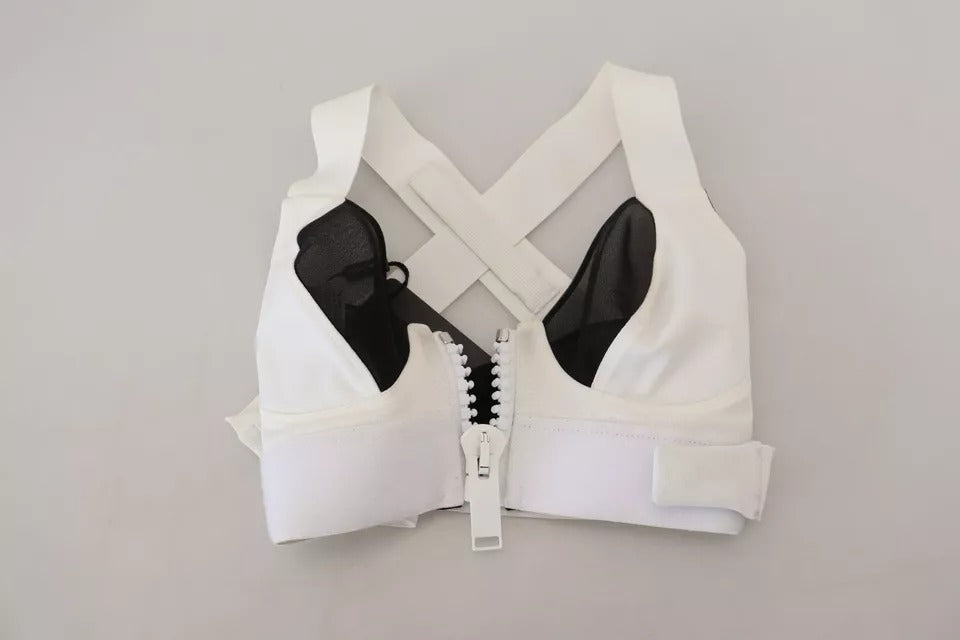 White Viscose Sleeveless Cropped Bustier Top - The Luxe Alliance