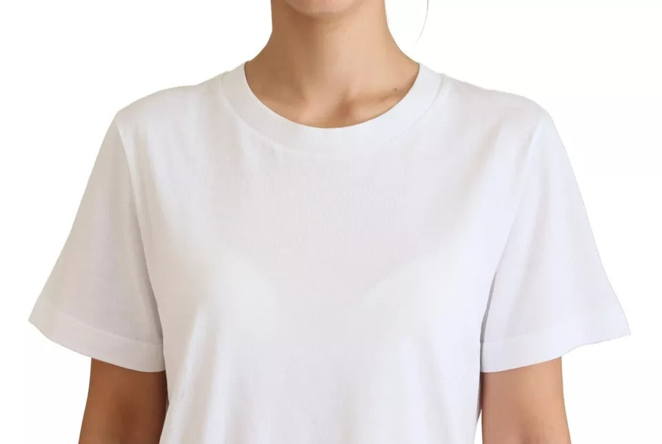 - Optical White Printed Short Sleeves Top