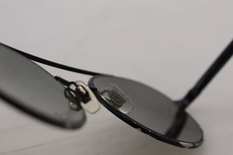 - Matte Black Steel Frame Green Lens DG2245 Sunglasses