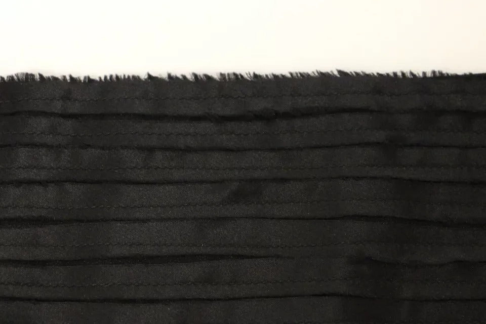 - Black Silk Womens Waist Cummerbund