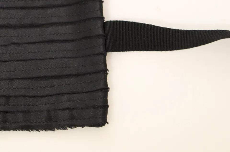 - Black Silk Womens Waist Cummerbund