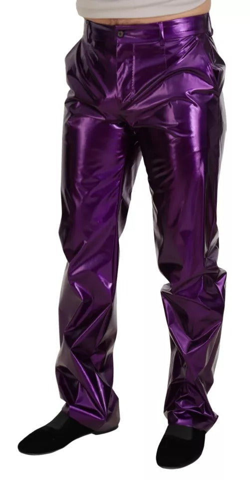 - Purple Shining Men Casual Pants
