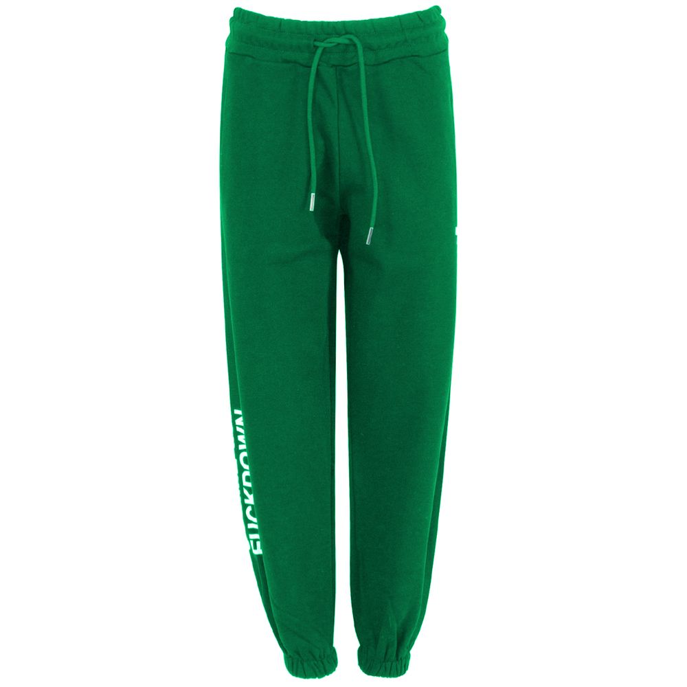 Comme des Fuckdown Green Cotton Sweat Pants