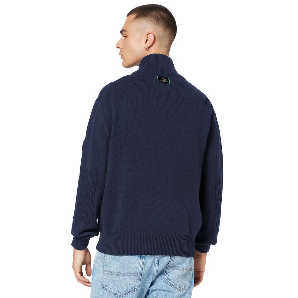 - Blue Cotton Sweater