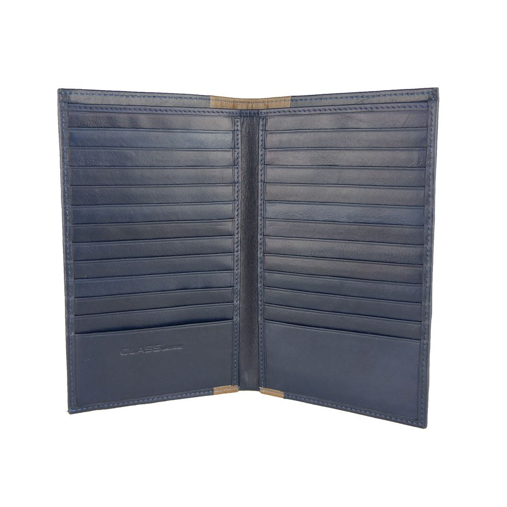 - Blue Leather Men Wallet