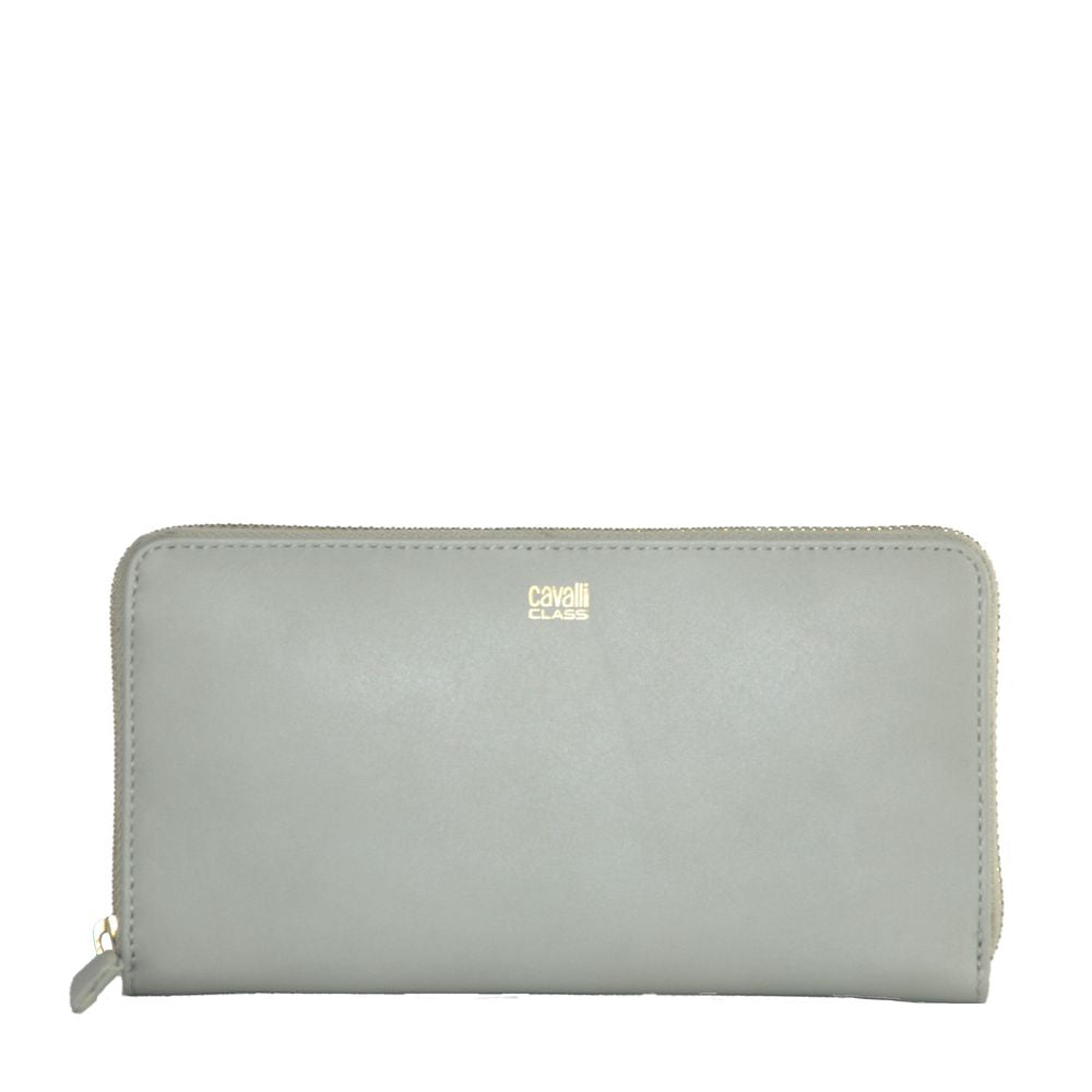 - Elegant Grey Calfskin Wallet for Her