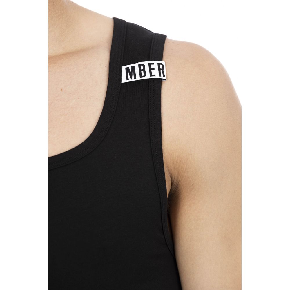 Bikkembergs Black Cotton Men's Tank Top Bi-Pack