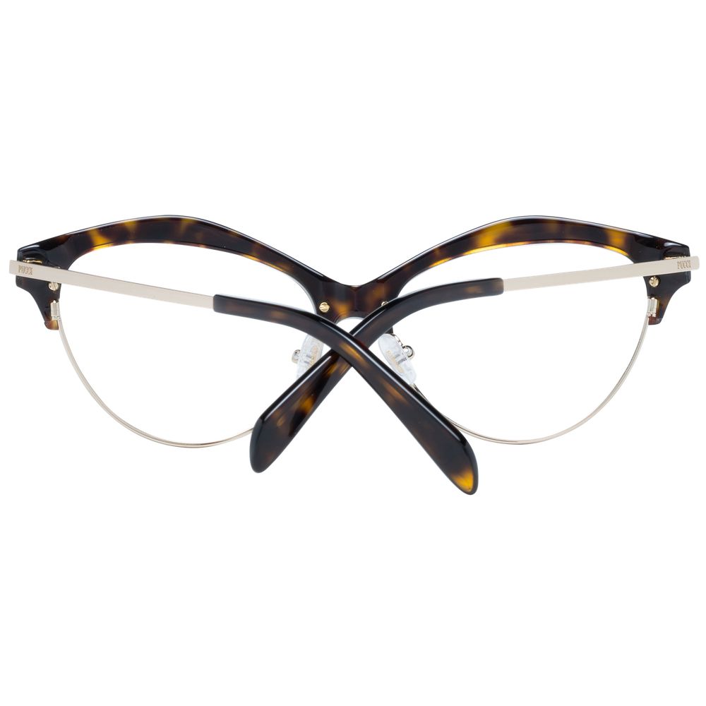 Emilio Pucci Women's Optical Frames – Brown Cat Eye Design
