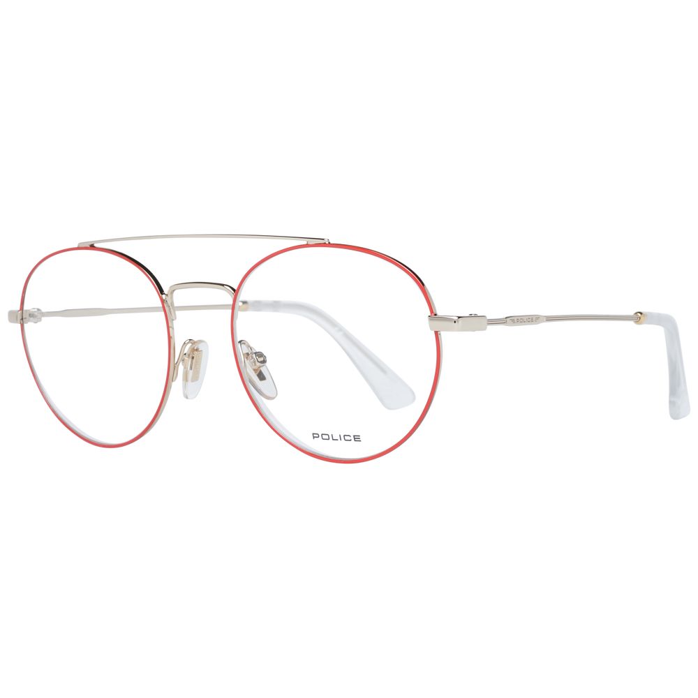 Police Red Men’s Optical Frames – Square Full-Rim, 51mm