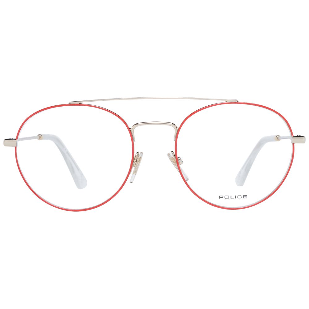 Police Red Men’s Optical Frames – Square Full-Rim, 51mm