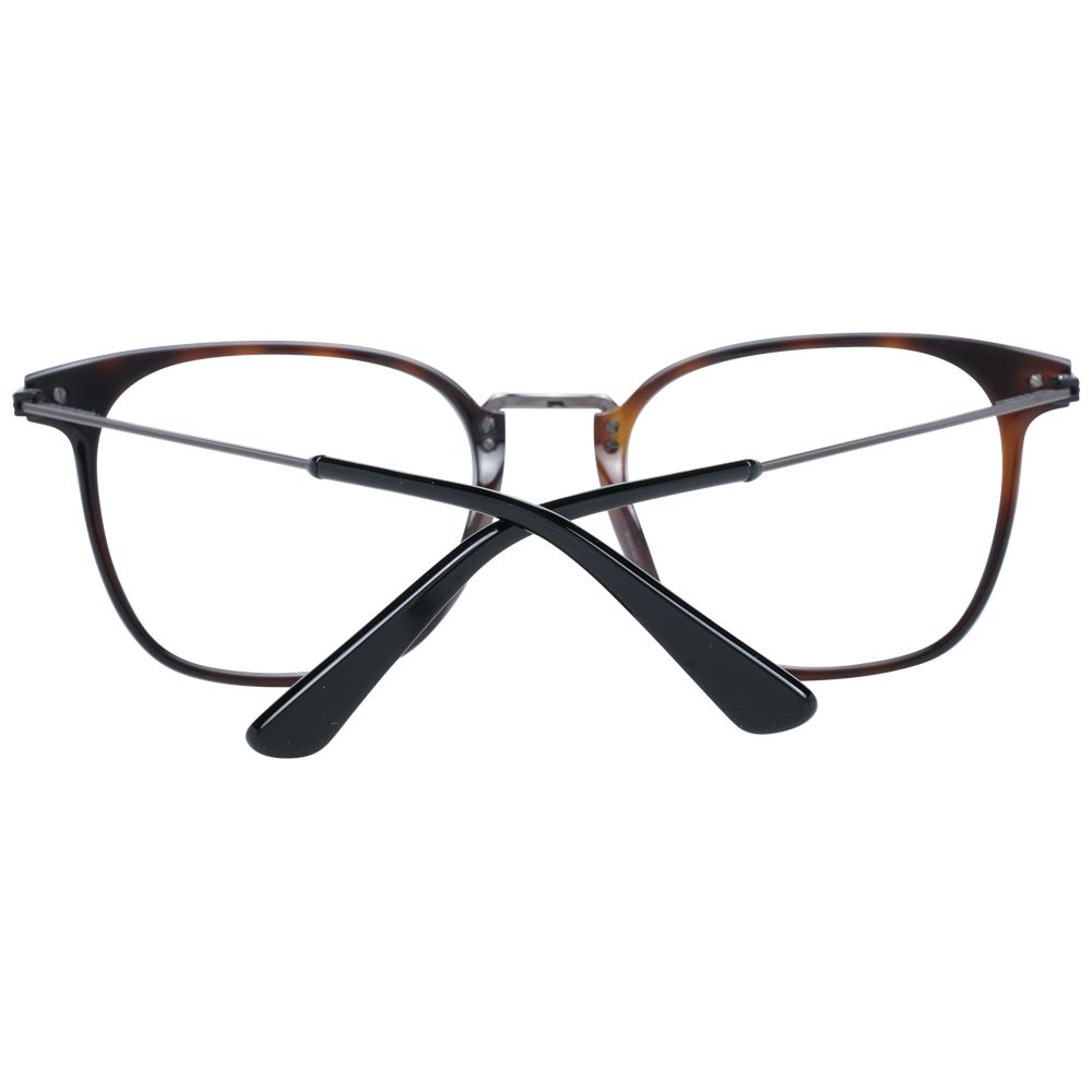 Police Men's Black Round Optical Glasses – 51mm
