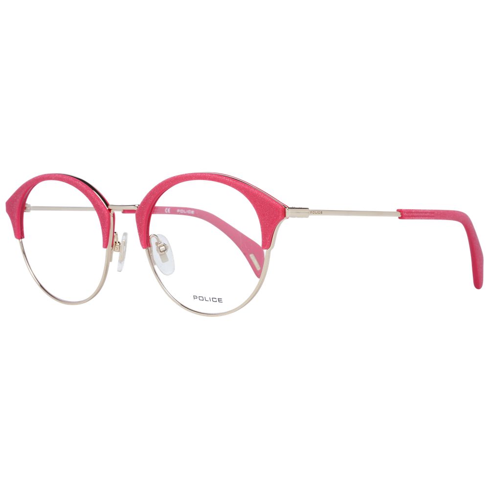 Police Multicolor Women's Optical Frames – Square Full-Rim Design, 50mm