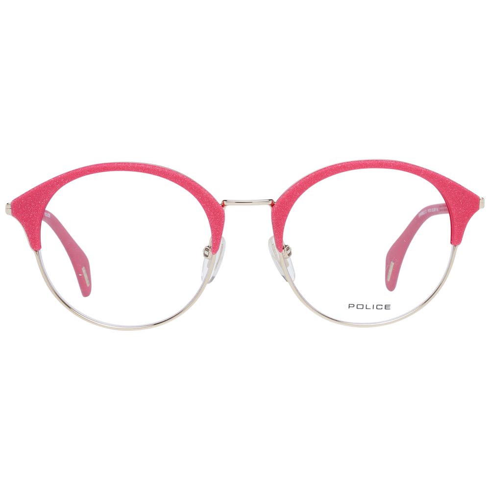 Police Multicolor Women's Optical Frames – Square Full-Rim Design, 50mm