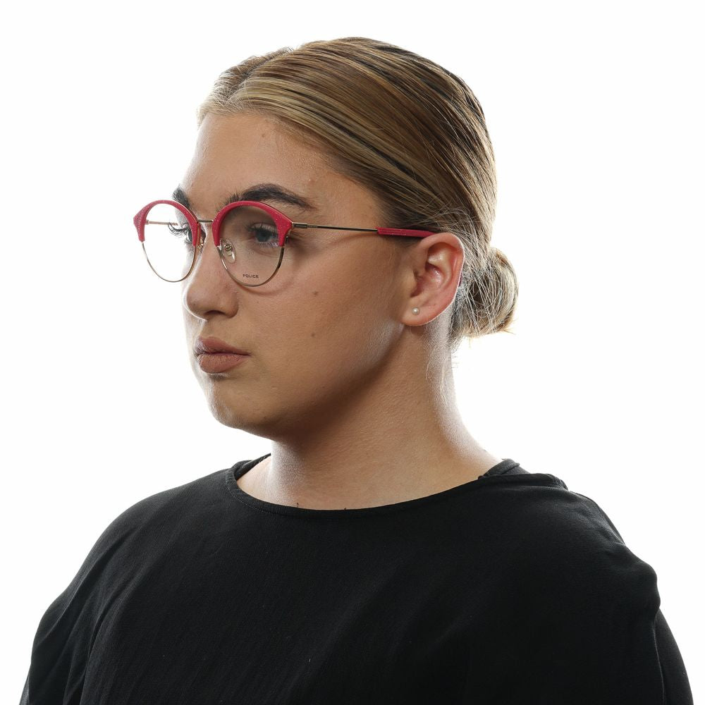 Police Multicolor Women's Optical Frames – Square Full-Rim Design, 50mm