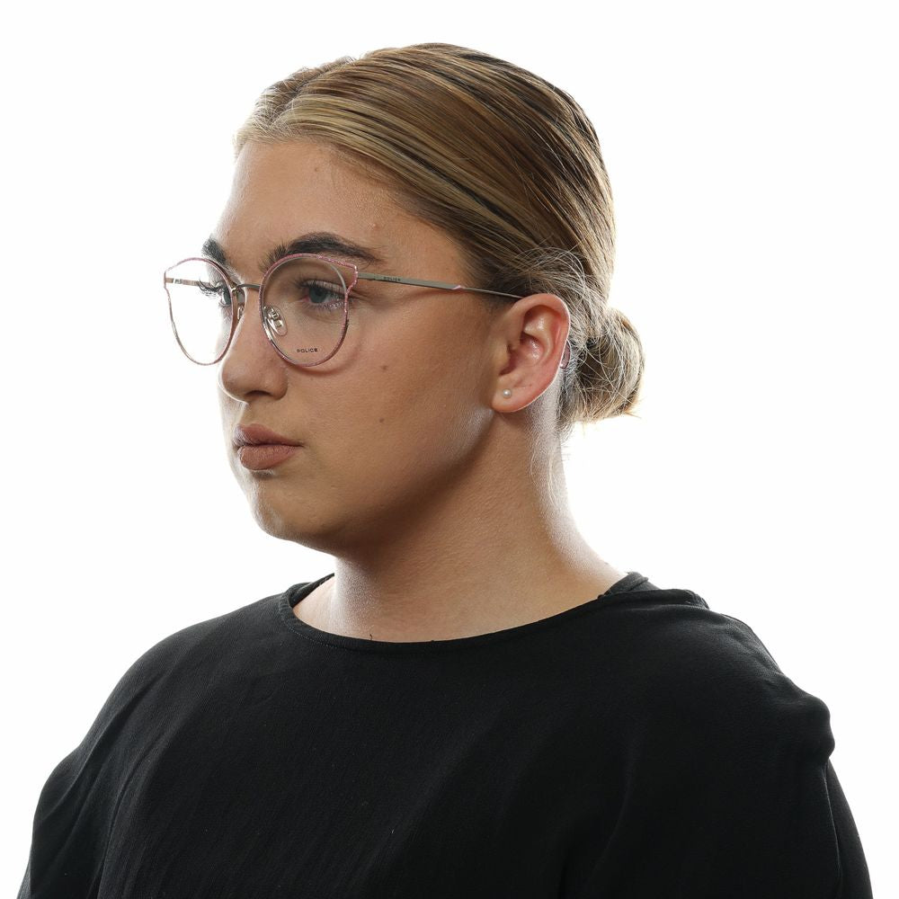 Police Women’s Optical Frames – Rose Round Frame, 50mm