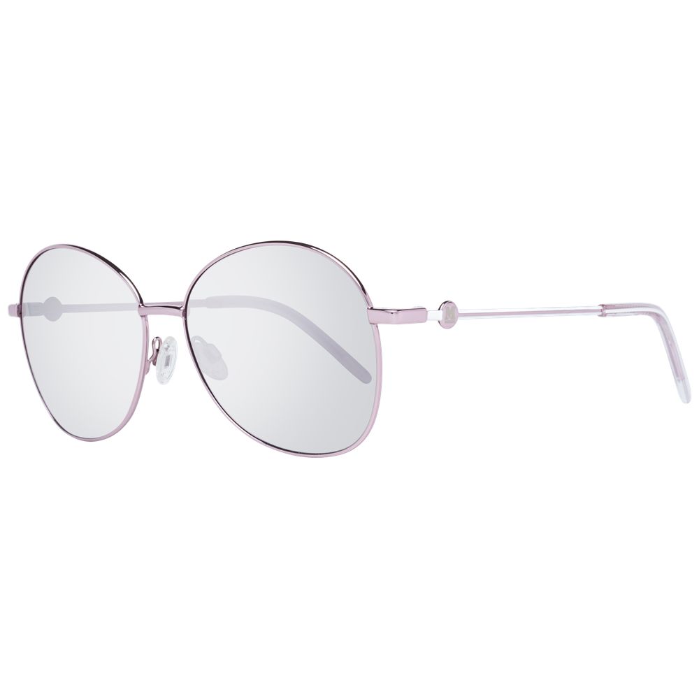 Missoni Rose Gold Aviator Women Sunglasses with Purple Lenses