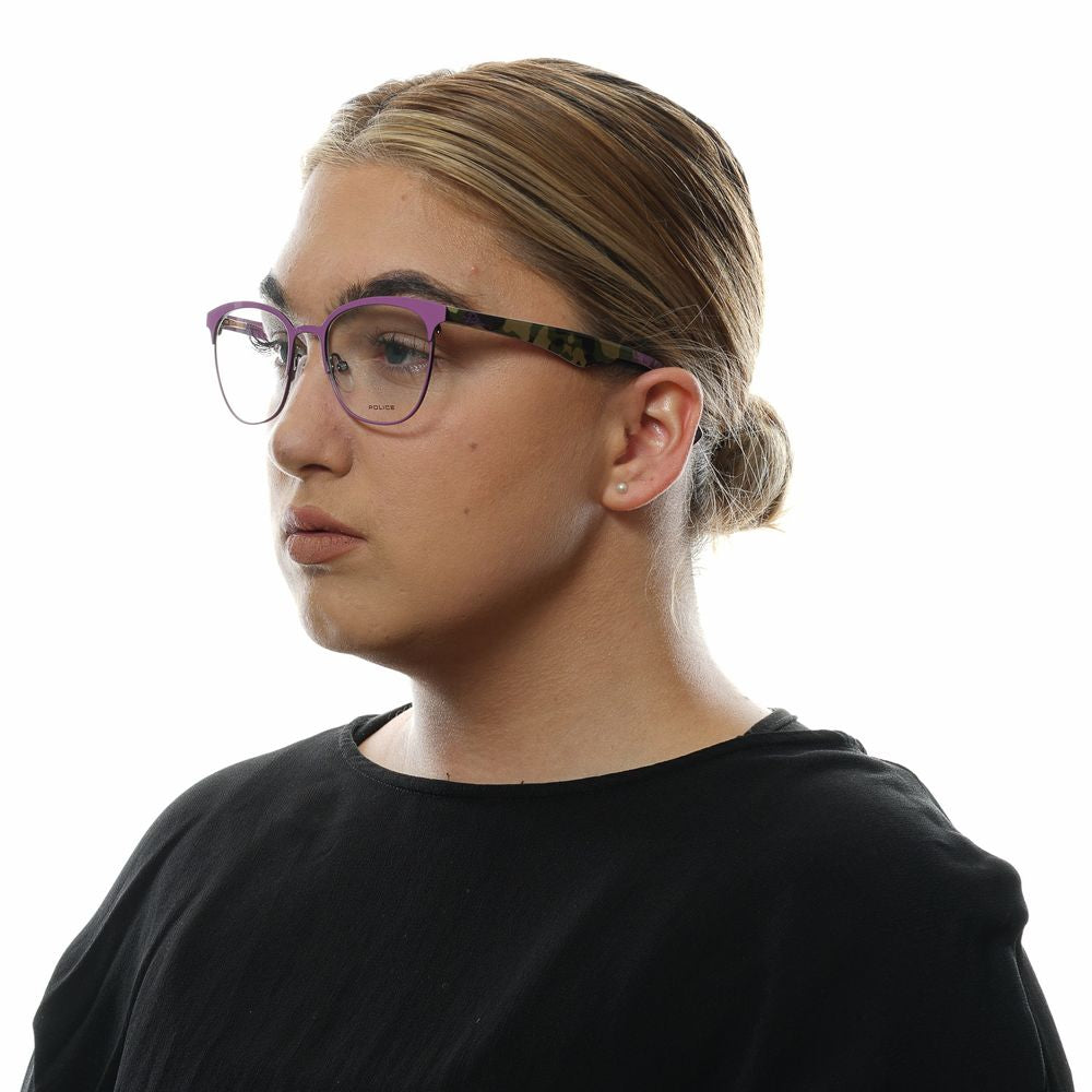 Police Women’s Purple Optical Frames – Square Full-Rim