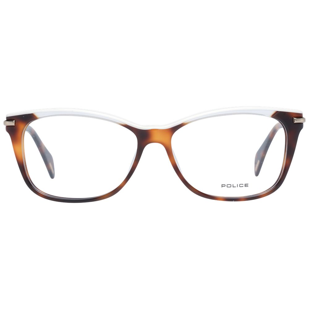 Police Women's Optical Glasses – Brown Butterfly Frame, 53mm