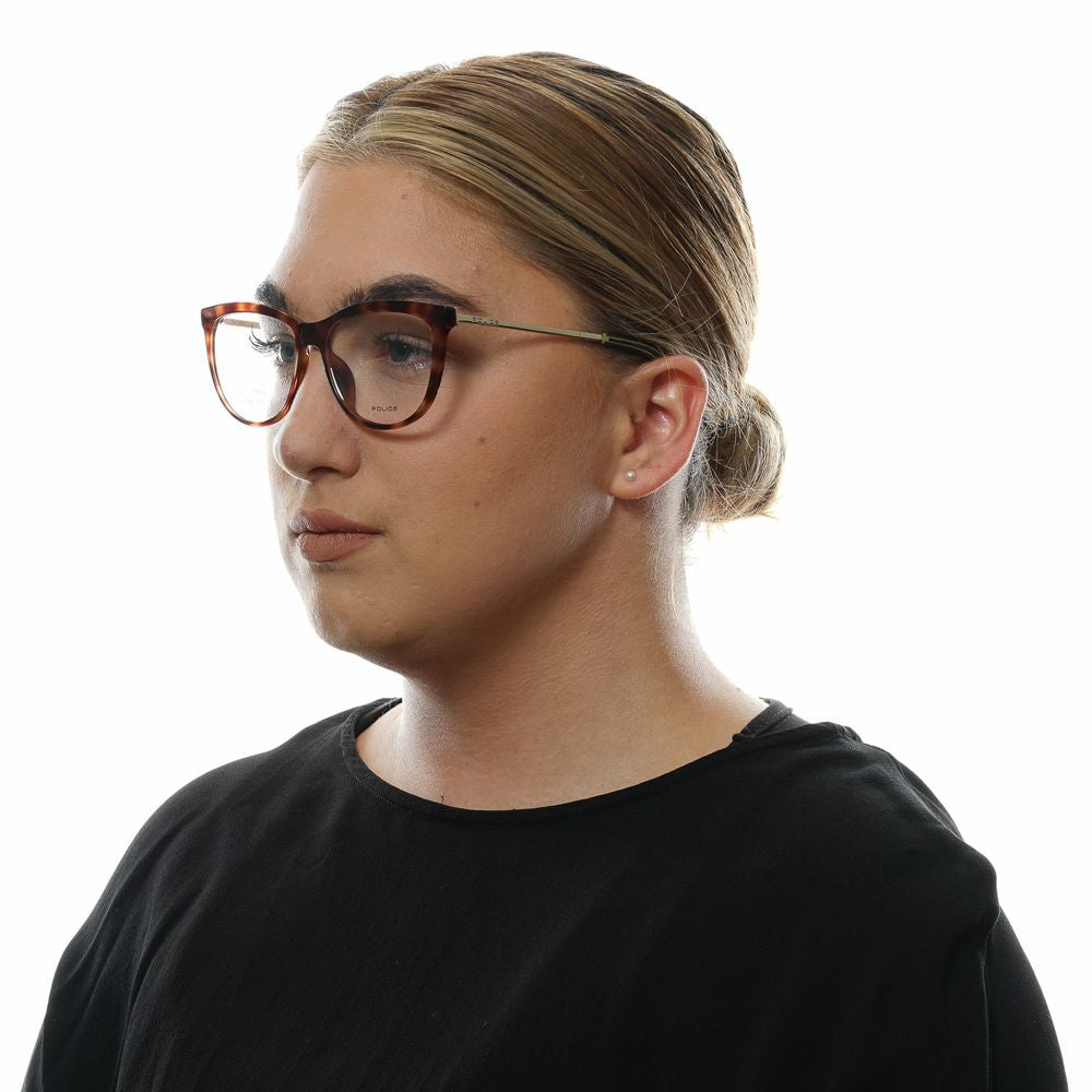 Police Women’s Optical Glasses – Brown Tortoiseshell Cat-Eye Frame