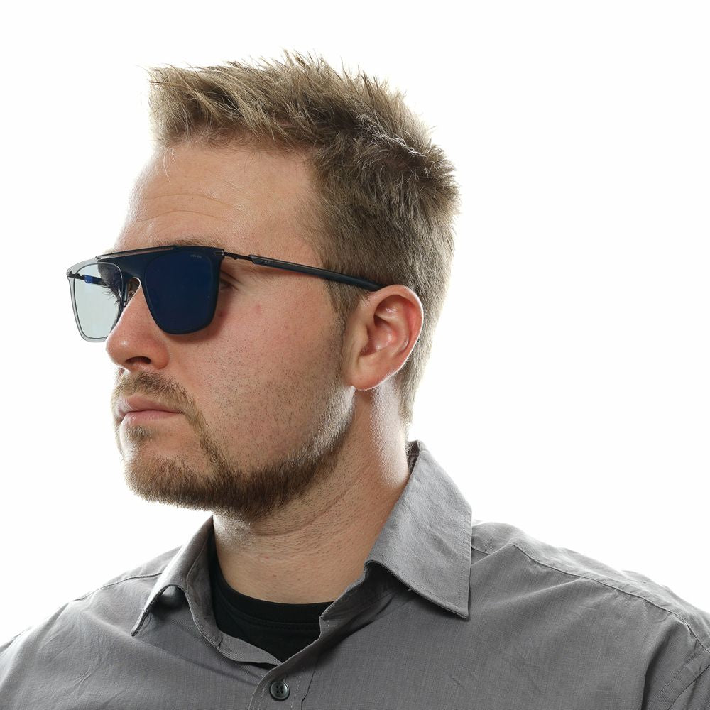 Police Blue Men’s Sunglasses – Blue Metal & Plastic, 52/20/145mm