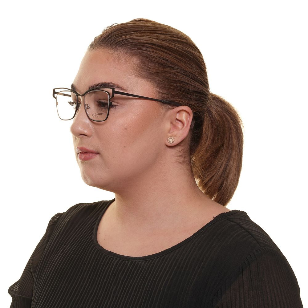 Yohji Yamamoto Women’s Optical Frames – Gray Gunmetal Square