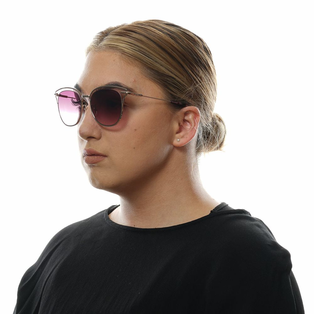 Police Burgundy Women Sunglasses – Metal & Plastic