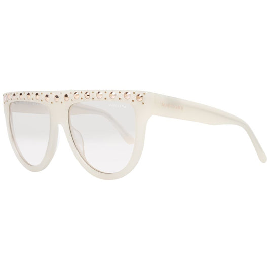 Marciano by Guess White Round Sunglasses with Brown Gradient Lenses